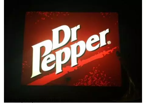 Dr. Pepper bar light